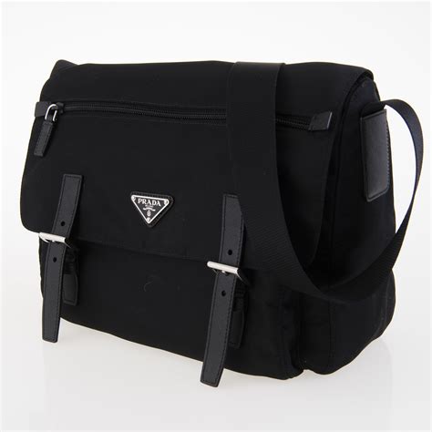 prada messenger black|vintage prada messenger bag.